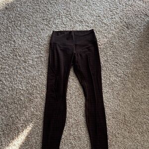 Lululemon Athletica Dark Checkered Leggings